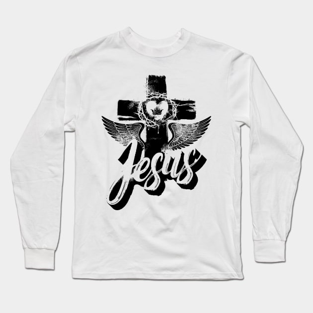 Jesus cross Long Sleeve T-Shirt by Reformer